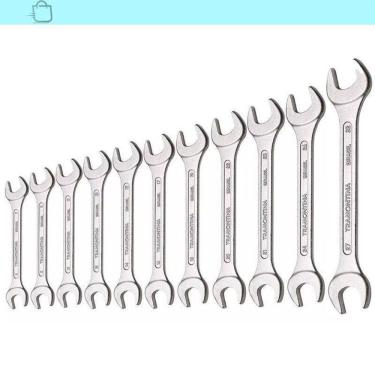 Imagem de Jogo Chave Fixa Tramontina Aço Cromado 11 Peças 6 A 32 Mm