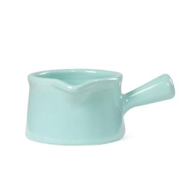 Imagem de Conjunto de potes de leite de cerâmica de 165 ml, 250 ml, com alça (4 cores), jarras fofas para café, geléia, xarope