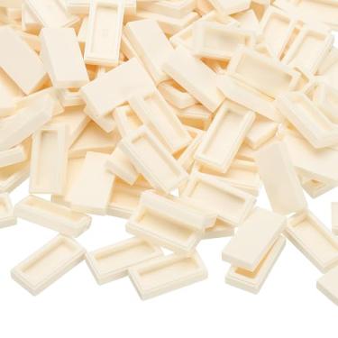 Imagem de PATIKIL 370 Pcs Flat Blocks Bulk, 1x2 Square White Classic Tiles Smooth Surface Mini Building Blocks Accessories Compatible Bricks Kits for Building Floor Walls Mosaic Pixel Arts
