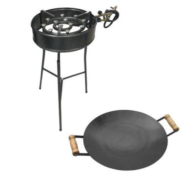 Imagem de Kit Fogareiro 2 Em 1 110.13 E Disco Arado 38cm c/ Cabos 059 - Papalégu