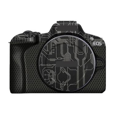 Imagem de R 100 Adesivo de corpo de câmera kit de película protetora acessórios de pele decalques de vinil para Canon EOS R100 (Circuit Titanium)