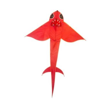 Imagem de KiBcsLic Pipa de tubarão para crianças, presentes de aniversário, brinquedos ao ar livre, pipa de linha única, extra grande para parque, praia, adultos,