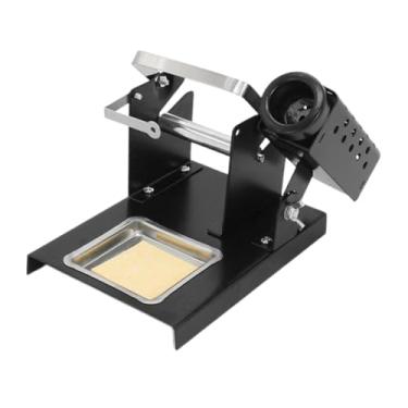 Imagem de Generic Suporte para ferro de solda, esponja de limpeza, alimentador de fio de solda ajustável para eletricistas