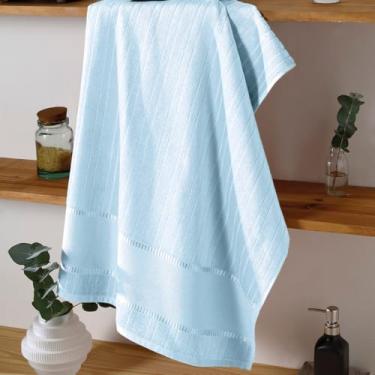 Imagem de Toalhas Lavabo Bella Dohler para Bordado Cruz (1, 3792 - Azul, 45cm X 30cm)