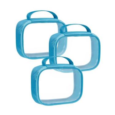 Imagem de Bolsa de higiene Moyad TSA Approved Clear, pacote com 3 litros