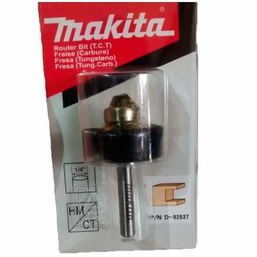 Imagem de Fresa Para Tupia Manual 02537 Haste:1/4 Makita Rebaixo 1-1/4