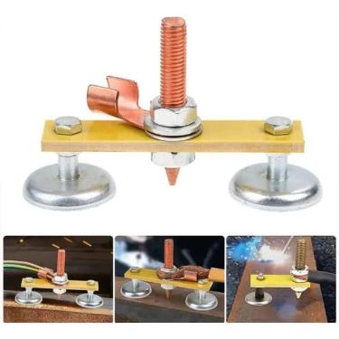 Imagem de 2X Garra Negativa Dupla Magnética Solda Grampo Terra 200A Im