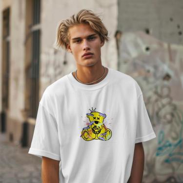 Imagem de Camiseta Manga Curta Masculina Bear Fellings em Algodão Leve e Confortável do P ao G1-Masculino