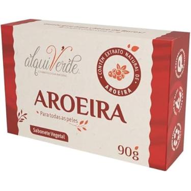 Imagem de Kit com 3 Unidades Sabonete Vegetal Alquiverde de Aroeira em Barra 90g Cada – Limpeza Natural, Cuidados Íntimos, Antisséptico e Cicatrizante para Pele