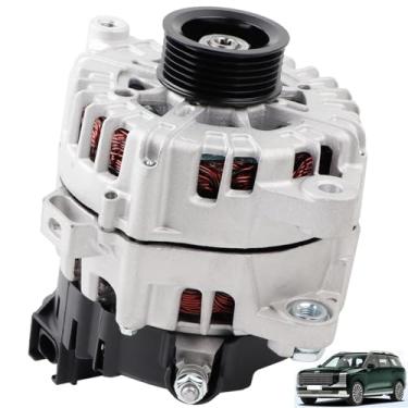 Imagem de MUCO Novo alternador 2722099 compatível com Hyundai Palisade 3.8L 2020 2021 2022 2023 Telluride 2020 2021 2022 V6 3.8L 13.5V 180Amp 6-Groove Clutch Polia 601-10129 3.8L 13.5V 180Amp 601-10129 73003