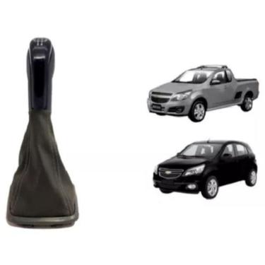 Imagem de Coifa Manopla Bola Preta Câmbio Agile 2010  2014