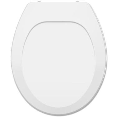 Imagem de Assento Sanitário Oval Universal Tupan Branco  Tampa de Vaso Convencio