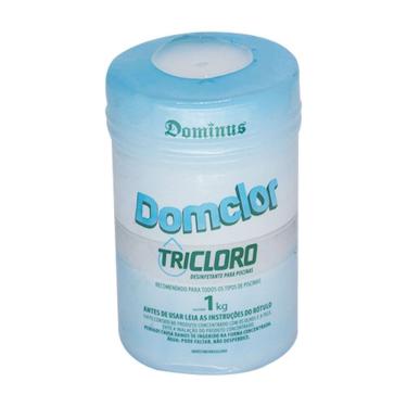 Imagem de  Tricloro Pastilha Domclor 200g c/ 90% de Cloro Ativo Tubete c/ 5 Pastilhas
