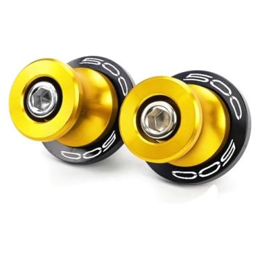 Imagem de BYYINGSUS Parafusos de suporte M8 de alumínio para motocicletas deslizantes compatíveis com Z400 Z500 Z 400 500 Ninja400 Ninja500 SE 2019-2024 2023 (ouro-500)