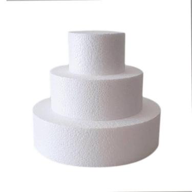 Imagem de Base De Isopor Bolo Fake 10 X 5 Cm Altura - 1 Base
