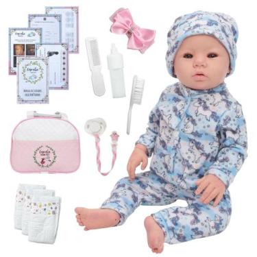 Imagem de Bebê Reborn De Silicone Recém Nascida Unicórnio Fofinha - Cegonha Rebo