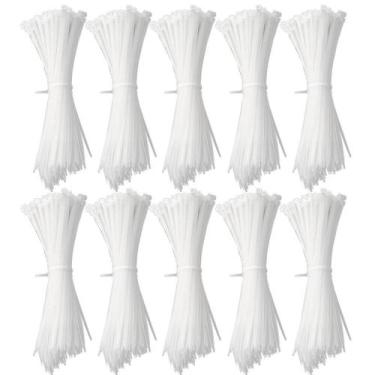 Imagem de Abraçadeira Nylon Enforca Gato 3,6X150Mm Branco Com 1000 Un - Tradesta