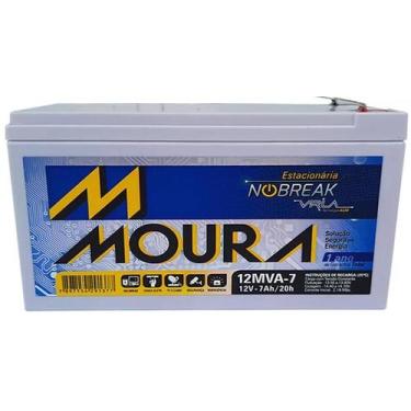 Imagem de Bateria Selada Moura 12V 7Ah para No-Break, Alarmes e Cerca Elétrica -