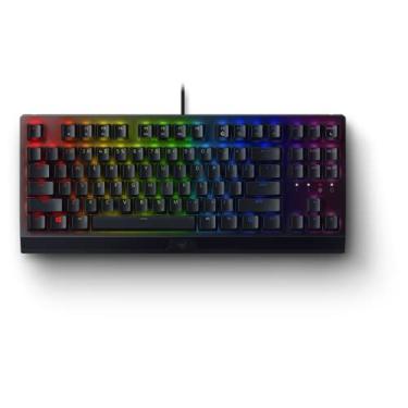 Imagem de Razer Teclado mecânico para jogos BlackWidow V3 Tenkeyless TKL: interruptores mecânicos amarelos - linear e silencioso - iluminação RGB cromada - fator de forma compacto - macros programáveis