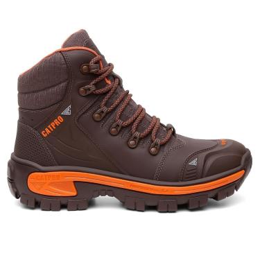 Imagem de Bota Masculina Couro Legitimo Coturno Adventure Masculino CATPRO Certificado C.A Trabalho Trilhas-Masculino