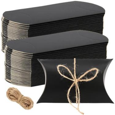Imagem de Caixas de almofadas SEUNMUK embrulhadas para presente, pacote Kraft Bl