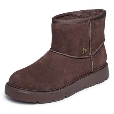 Imagem de Skechers Bota de neve feminina Keepsakes Cozy Shorty Hands Free Slip-ins, Chocolate, 34