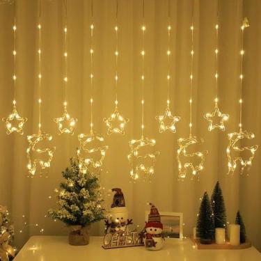 Imagem de Cascata 138 Led's com Formatos 220v-110v 3M Luzes Natal Festa Bivolt -