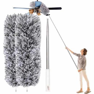 Imagem de ESPANADOR TELESCÓPICO EXTENSÍVEL ATÉ 2.80 METROS MICROFIBRA TETO PERSIANAS CASA ESCRITÓRIO