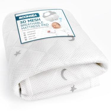 Imagem de Almofada de colchão impermeável Pack and Play Moonsea Breathable