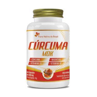 Imagem de Cúrcuma Mdk + Magnésio + Vitamina K2 +Vitamina D3 60 Cápsulas 500mg - Flora nativa do Brasil-Unissex