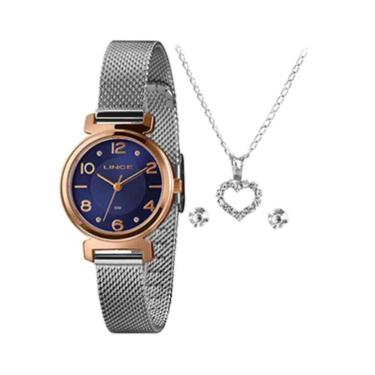 Imagem de Kit Relógio + Colar e Brincos Orient Classic Rose Gold Feminino LRTH182L30 K03SD2SX-Feminino