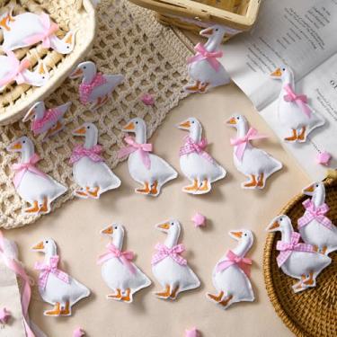 Imagem de Soulchen 18 peças de decorações de chá de bebê de ganso de feltro, enfeites de ganso de 6 cm para meninas, festa de chá de bebê, decoração de berçário, lembrancinhas de festa de animais de feltro, 2