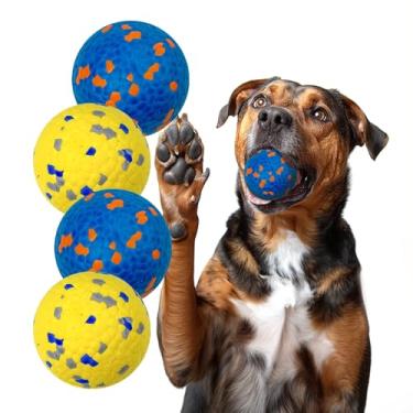 Imagem de Lepawit Bolas para cães para mastigar agressivos, bolas de tênis, brinquedos para cães, bola de mastigação indestrutível para cães pequenos, médios e grandes, brinquedos flutuantes para buscar água –