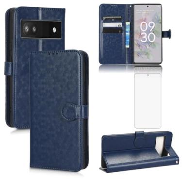 Imagem de Asuwish Capa de celular para Google Pixel 6A 5G 2022 carteira de celular com protetor de tela de vidro temperado cordão flip porta-cartão de crédito suporte Pixel6A A6 mulheres homens pulseira robusta