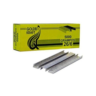 Imagem de Grampos Galvanizados 26/6 - Golden Kraft, Prata