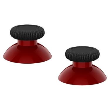 Imagem de Replacement Thumbsticks Fit for Xbox Series X/S, Joysticks Repair Kit Fit for Xbox Wireless Controller, Custom Analog Stick Buttons Fit for Xbox One S/X/Elite Controller - Carmine Red & Black
