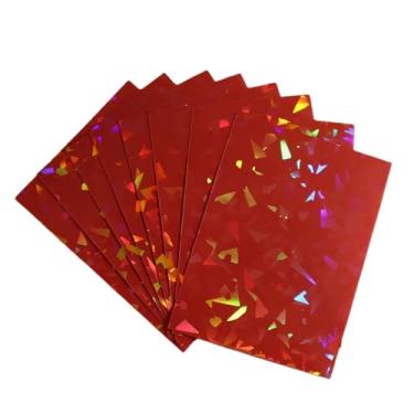 Imagem de Black Lotus 100ct Foil Kpop Photo Card Sleeves MTG Deck Protector Standard Size Shield Gemstone Laser Effects Holographic Matte