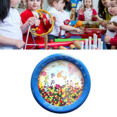 Imagem de RiToEasysports Brinquedo de Percussão Com Design de Padrão de Onda de Tambor de Som Oceano para Crianças e Adultos, Ideal para Entusiastas de Música, Estudantes Domésticos, Material Plástico (Padrão