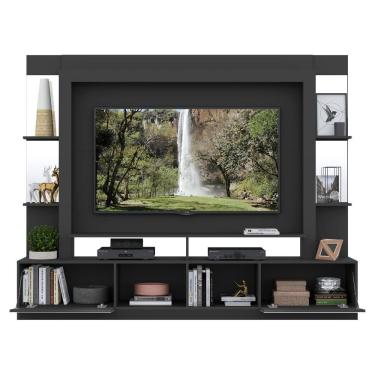 Imagem de Rack C/ Painel Suporte Tv 65´´ C/ Espelho Preto