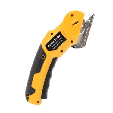 Imagem de Asixxsix Tesoura Elétrica Sem Fio, Cortador de Papelão Recarregável Com Luz LED e Trava de Segurança, Bateria de 3,6 V 2000mAh para Projetos de Artesanato de Carpete de Couro e Plástico,