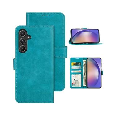 Imagem de Feitenn Capa carteira para Galaxy A55 5G, capa flip de couro PU premium com suporte para compartimentos para cartão para Samsung Galaxy A55 5G 2024 (azul, A55)