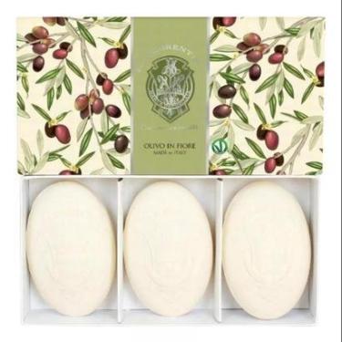 Imagem de KIT LA FLORENTINA OLIVO IN FIORE SABONETE EM BARRA 3X150G-Unissex