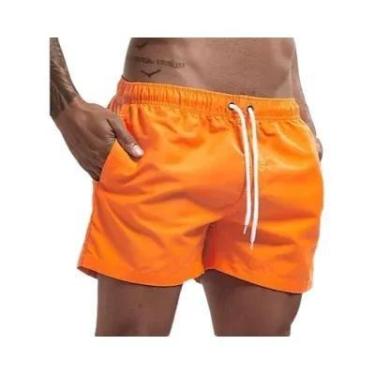 Imagem de Calções de Banho Masculinos Respiráveis e de Secagem Rápida com Bolsos