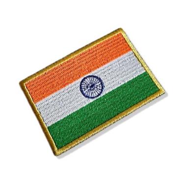 Imagem de BP0191-001 Bandeira Índia Patch Bordado 7,5x5,0cm - BR44