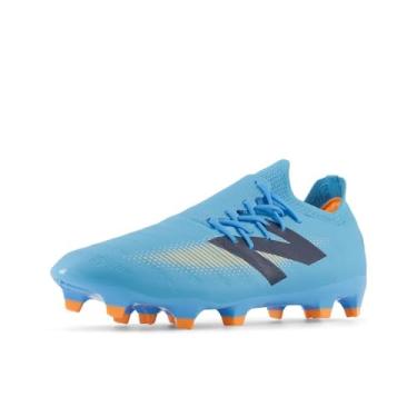 Imagem de New Balance Tênis de futebol unissex adulto Furon Destroy Fg V7+, Team Sky Blue/Mango, 10 Wide Women/8.5 Men