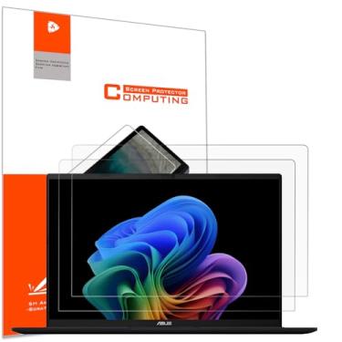 Imagem de YINOVEEN Pacote com 2 protetores de tela antirreflexo para laptop ASUS V16/Vivobook 16 & V16/ZenBook 16/ROG Strix G16/TUF A16&F16/ExpertBook 16'' 16:10, 5H, antiarranhões, reduz a tensão ocular