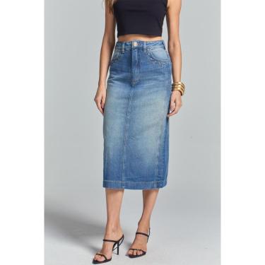 Imagem de SAIA JEANS MID SOMMER AZUL-Feminino