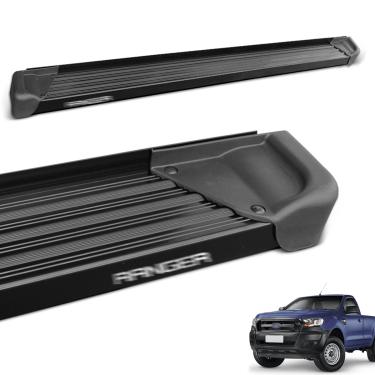 Imagem de Estribo Lateral Ranger CS 2013 a 2026 Aluminio Preto A3