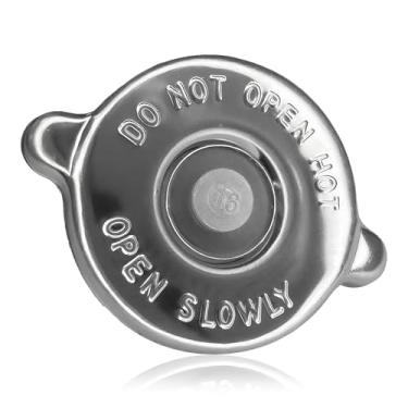 Imagem de HHZL Tampa do radiador de substituição da tampa do radiador, vedação do motor de aço inoxidável 16 PSI, design de talão, reservatório de refrigeração, tampa do tanque de água de resfriamento para