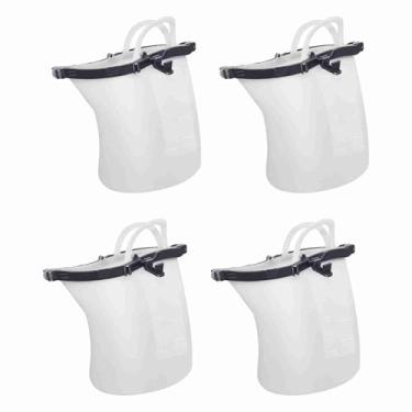 Imagem de SUNGOOYUE Estojo para Bebidas de Silicone de Grau Alimentício Com Canudo de 1,5L 4 Unidades, Grande Capacidade para Uso Diário, Seguro para Máquina de Lavar Louça e Freezer